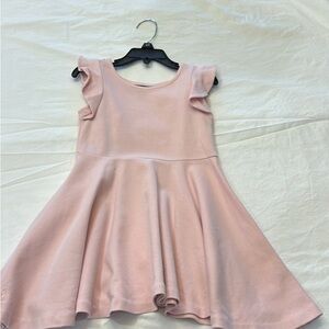Polo by Ralph Lauren Light Pink Ruffle Shoulder Dress - Size 4/4T